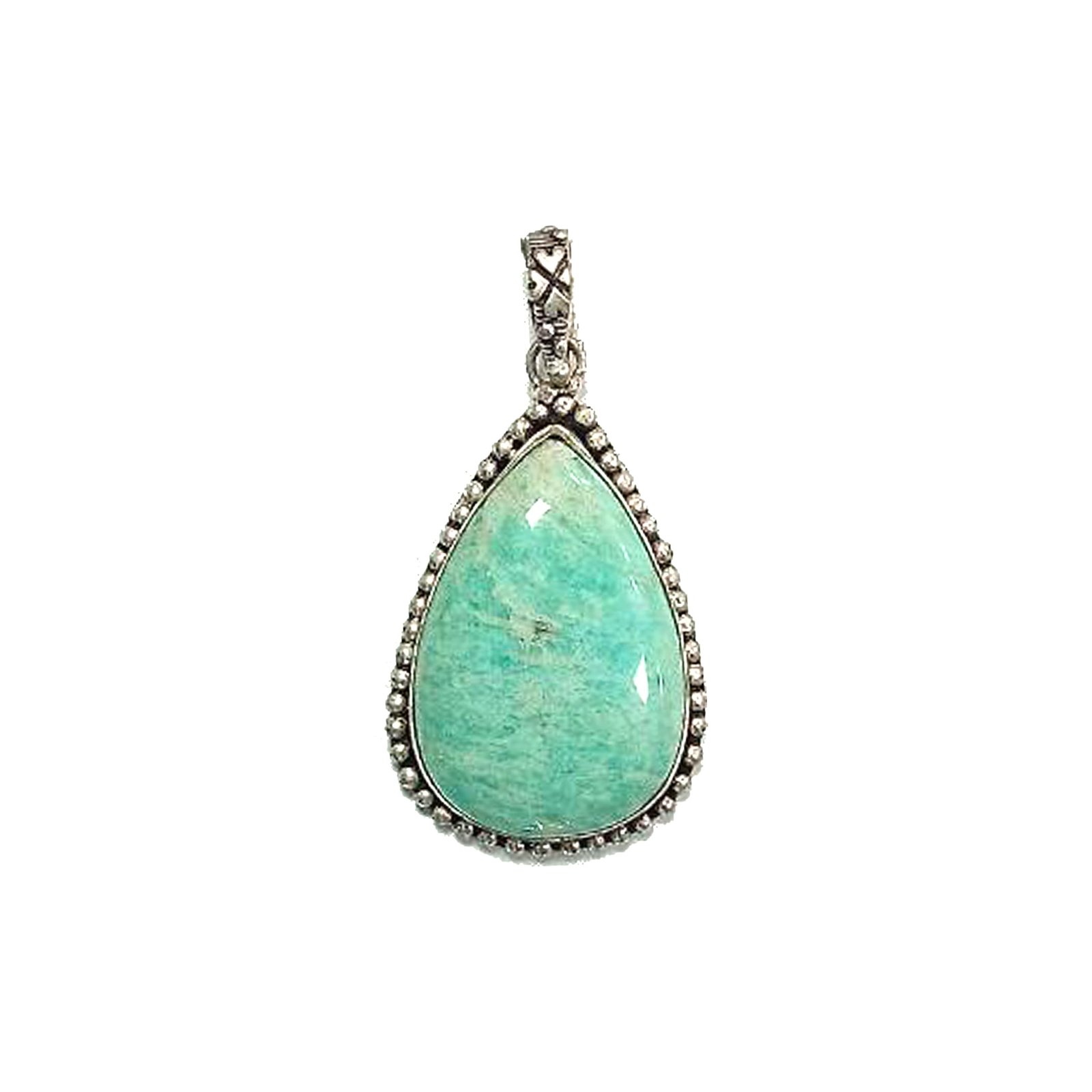 Amazonite Crystal Pendant