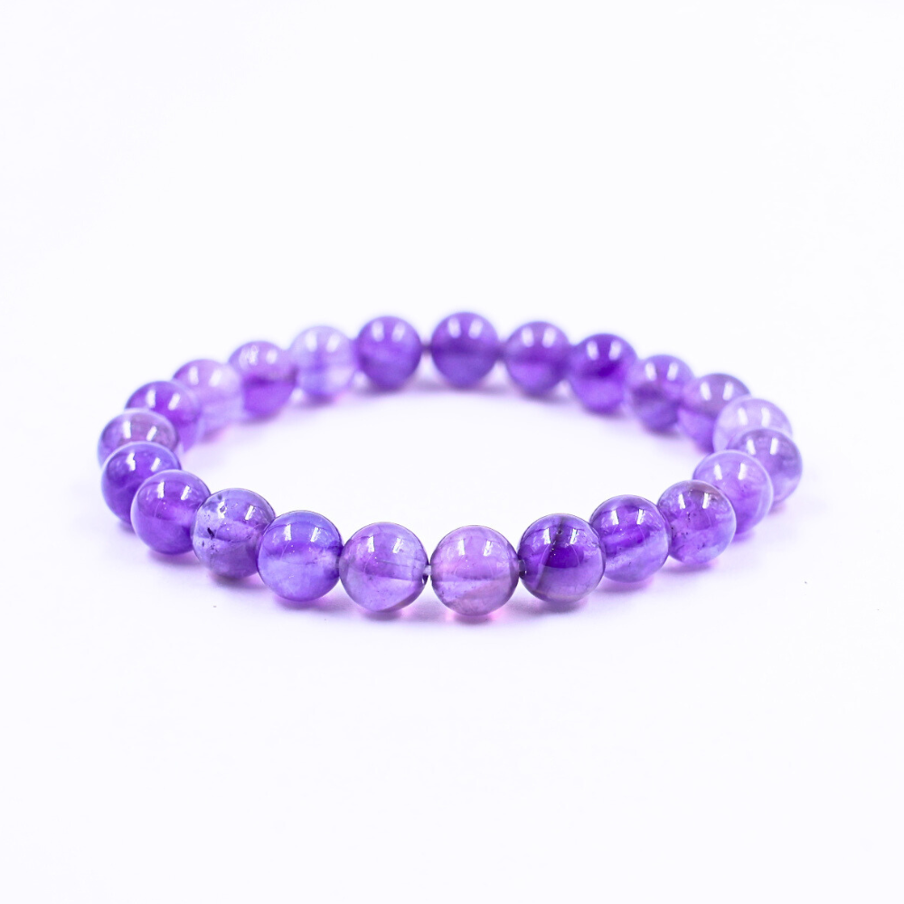 amethyst crystal simple bracelet