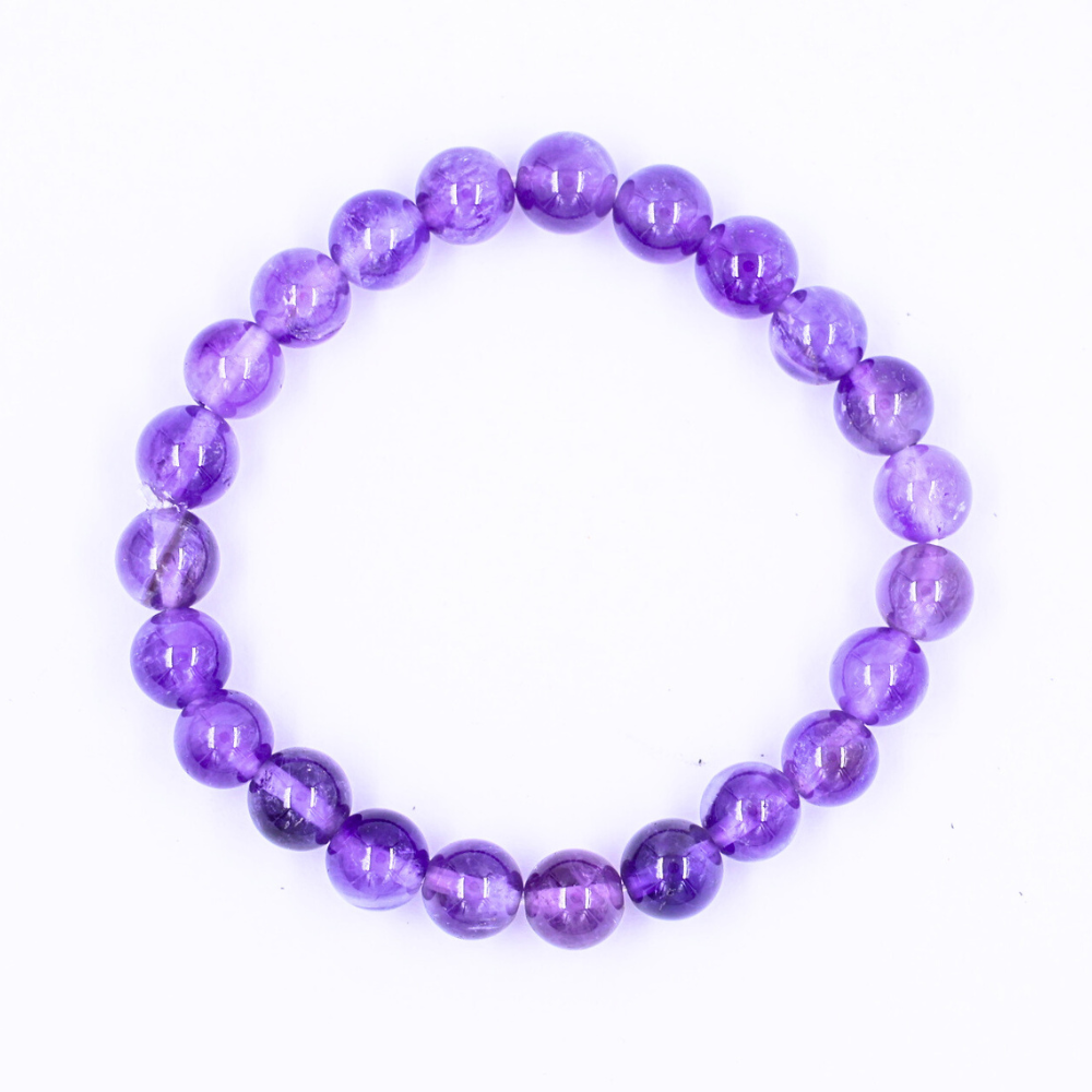 amethyst crystal simple bracelet