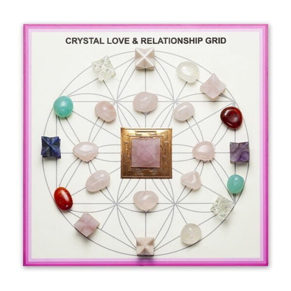 Crystals Love And Relationship Grid