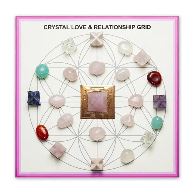 Crystals Love And Relationship Grid