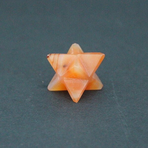 Carnelian crystal Merkaba
