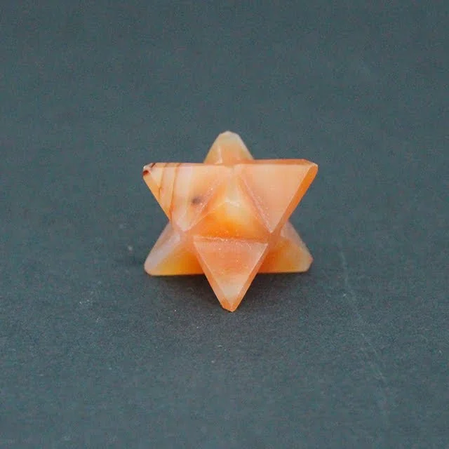 Carnelian crystal Merkaba