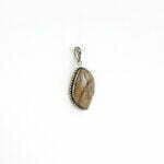 White Jasper Crystal Gemstone Pendant