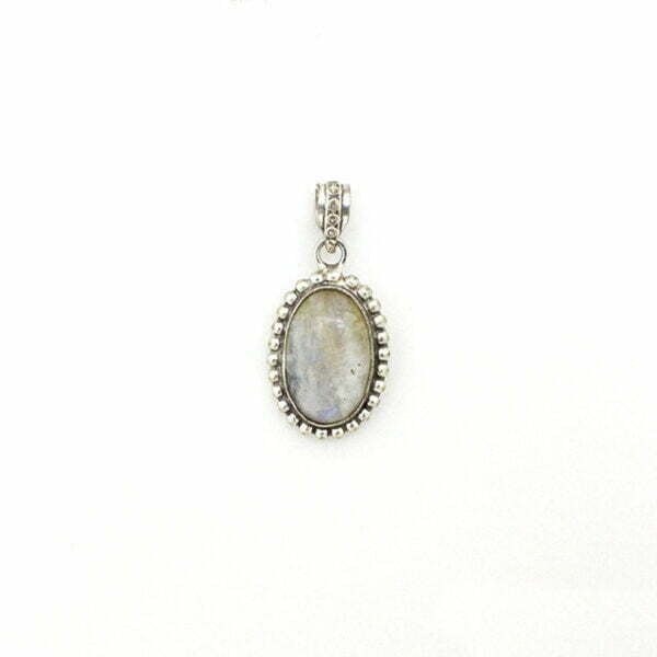 White Labradorite Pendant