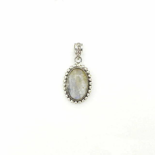 White Labradorite Pendant