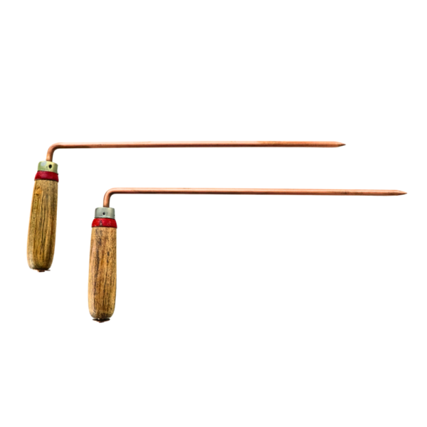 Copper Dowsing Rods L Shape For Vastu with Wooden Handle (Pair)