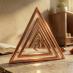 Copper Helix Vastu remedy with Beej Mantra for south-east fire element defects, 4 and 6 inch