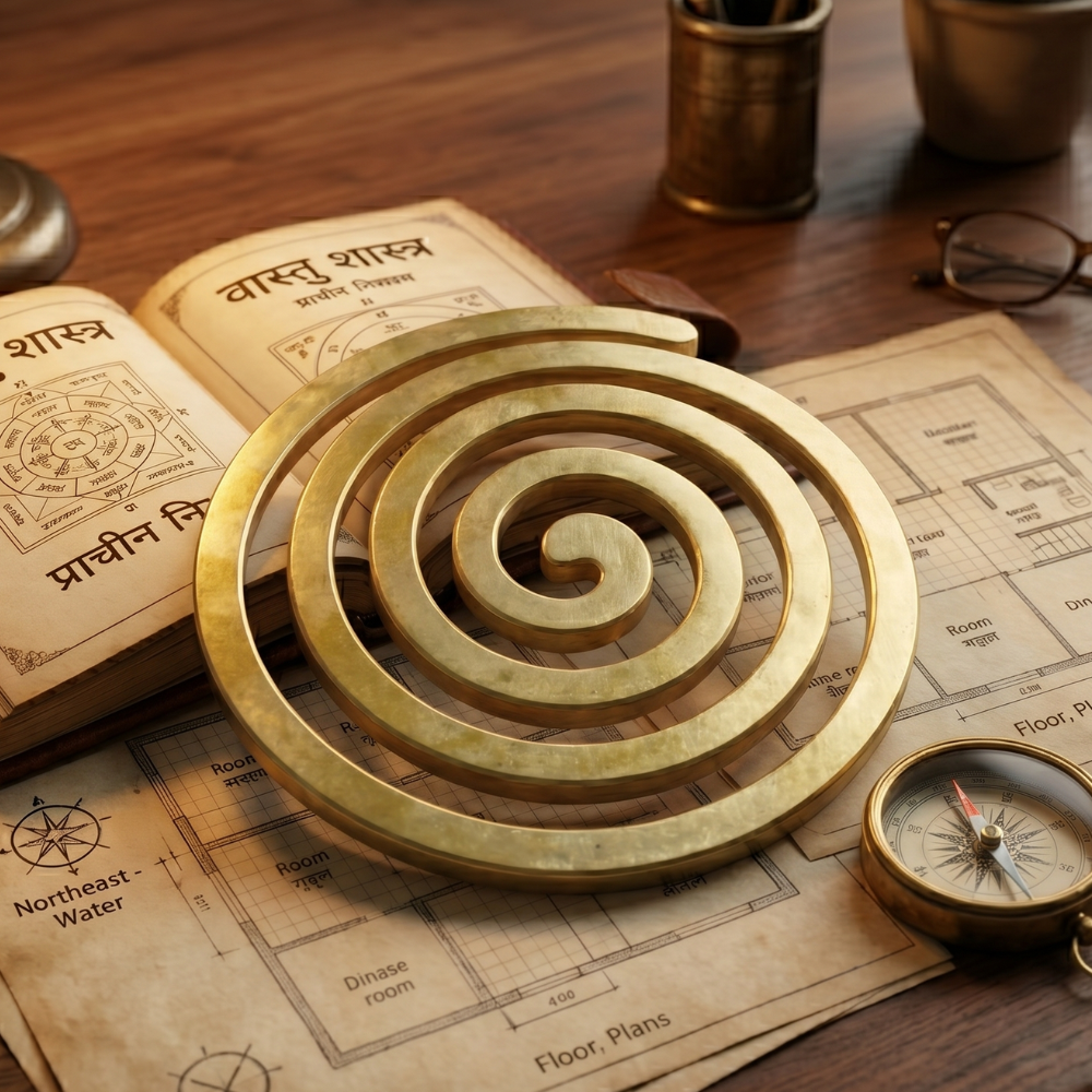 Brass Helix Vastu Remedy