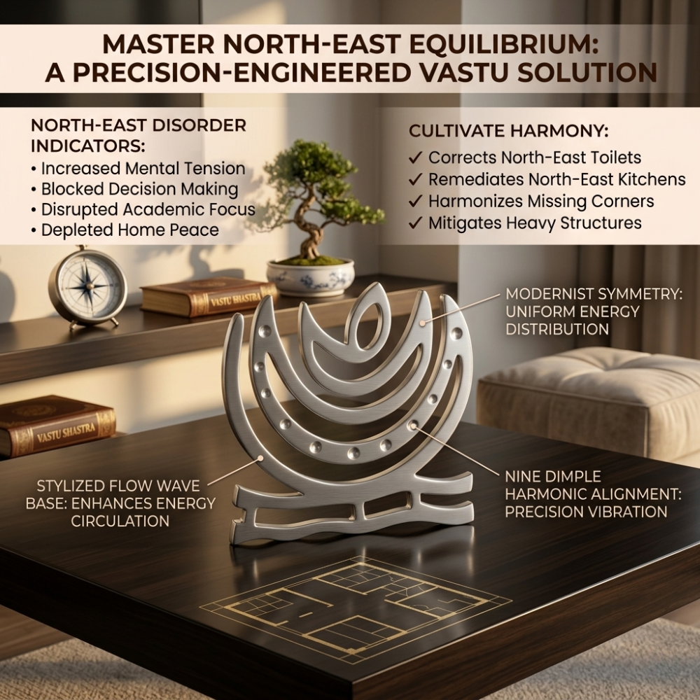 zinc-chand-helix-vastu-remedy-northeast.jpg Zinc Chand Helix placed in north-east corner of a room for Vastu correction