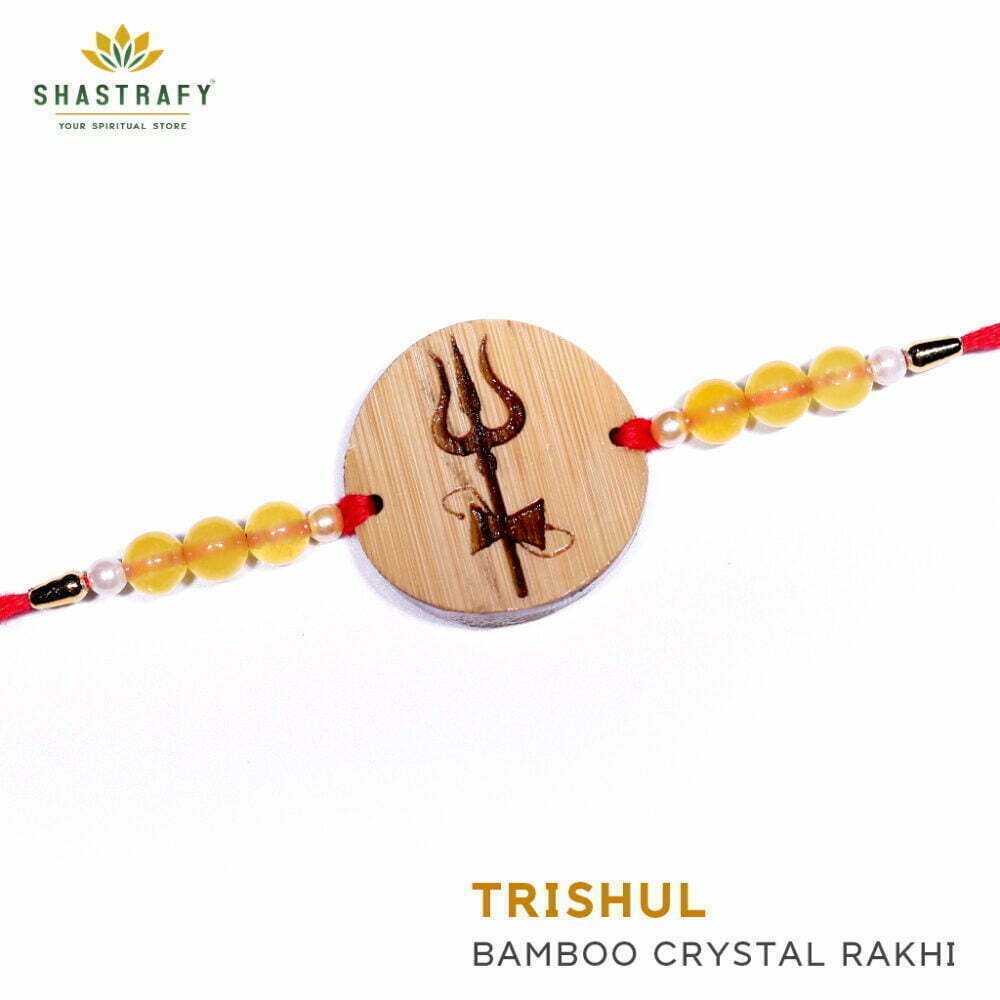 Trishul Crystal Rakhi