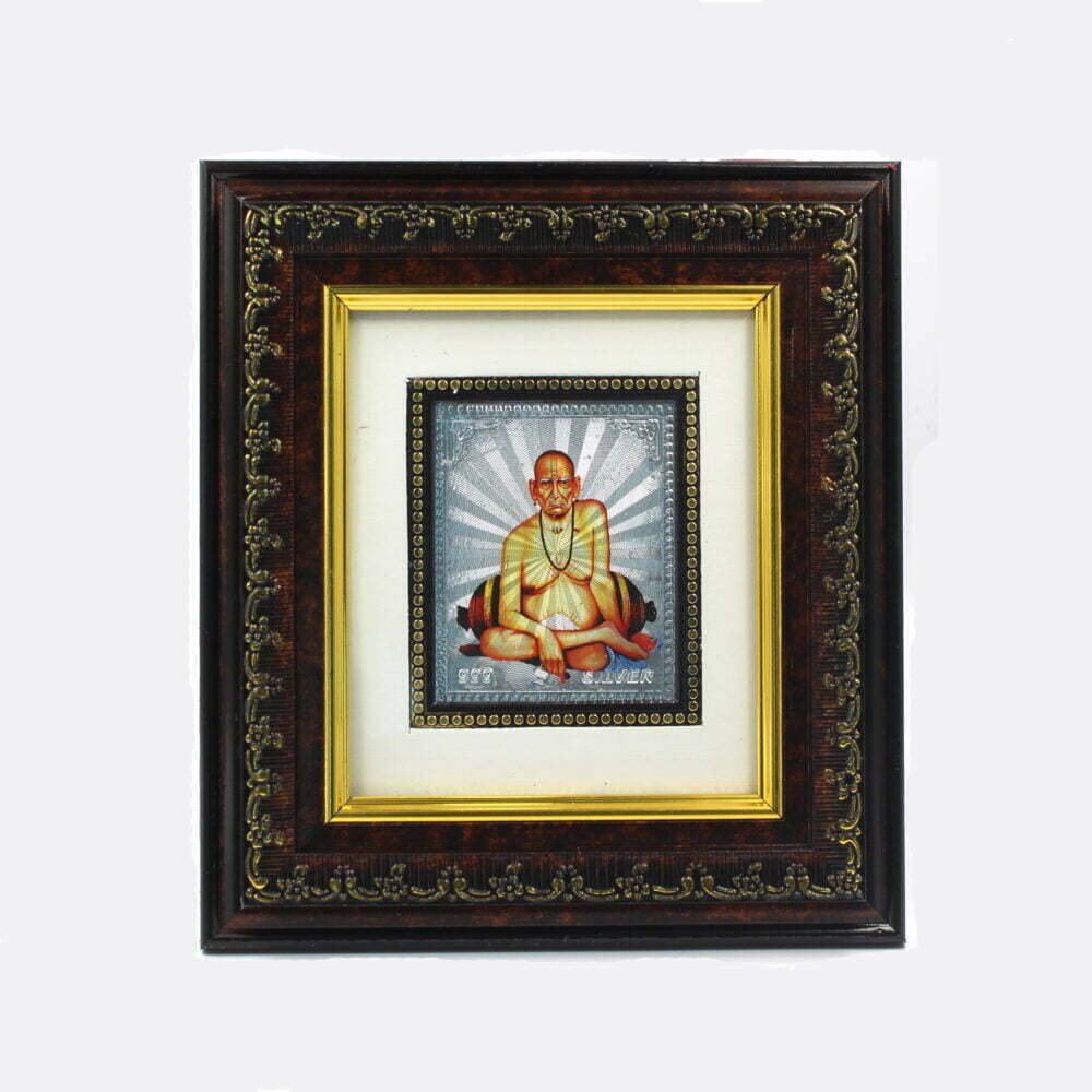 999 Pure Silver Swami Samartha Frame