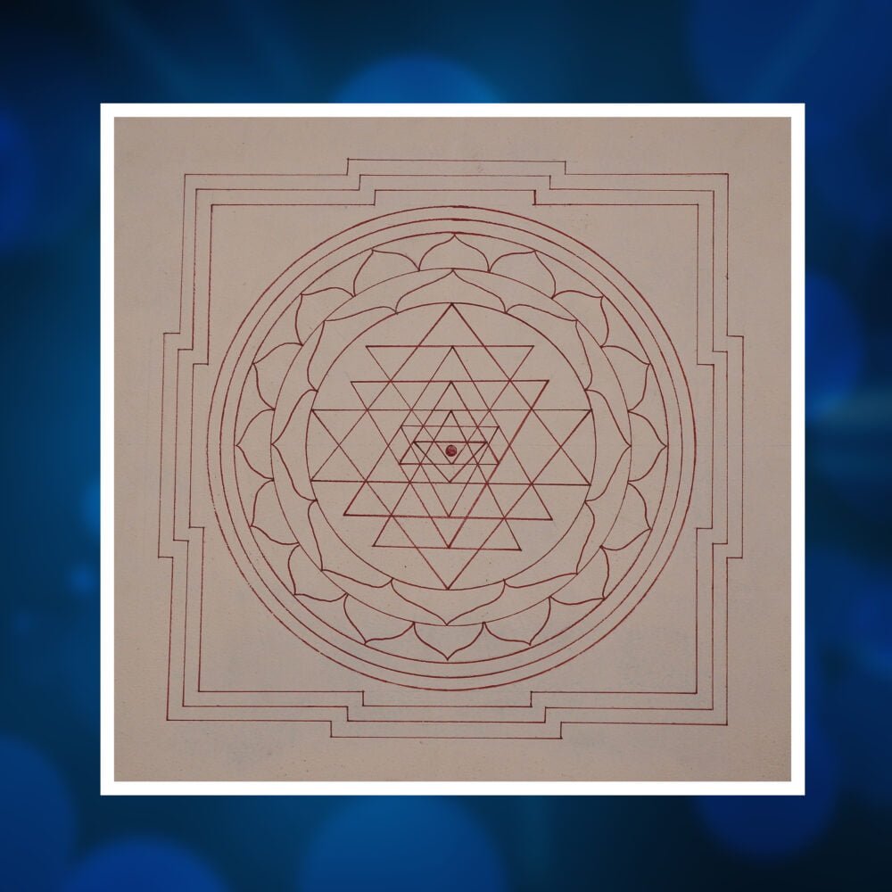 Waterproof Hand Painted Shree Yantra Frame