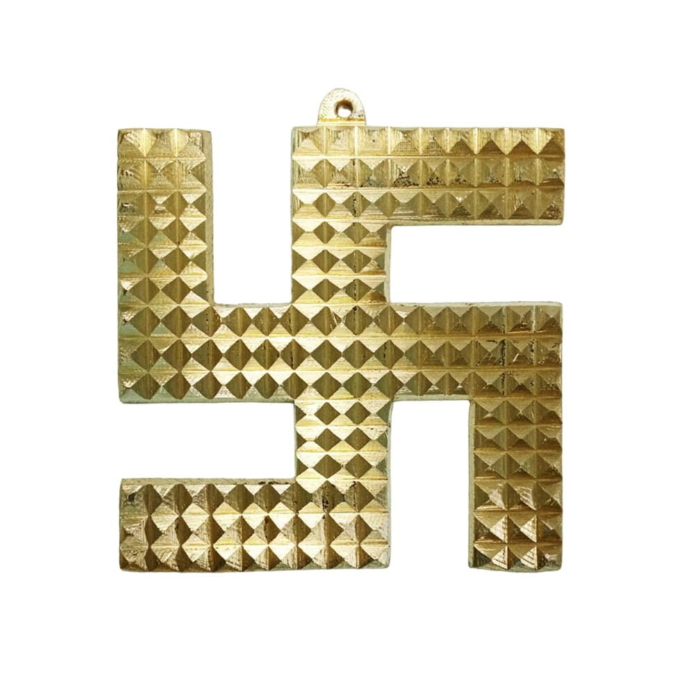 Brass Swastik white