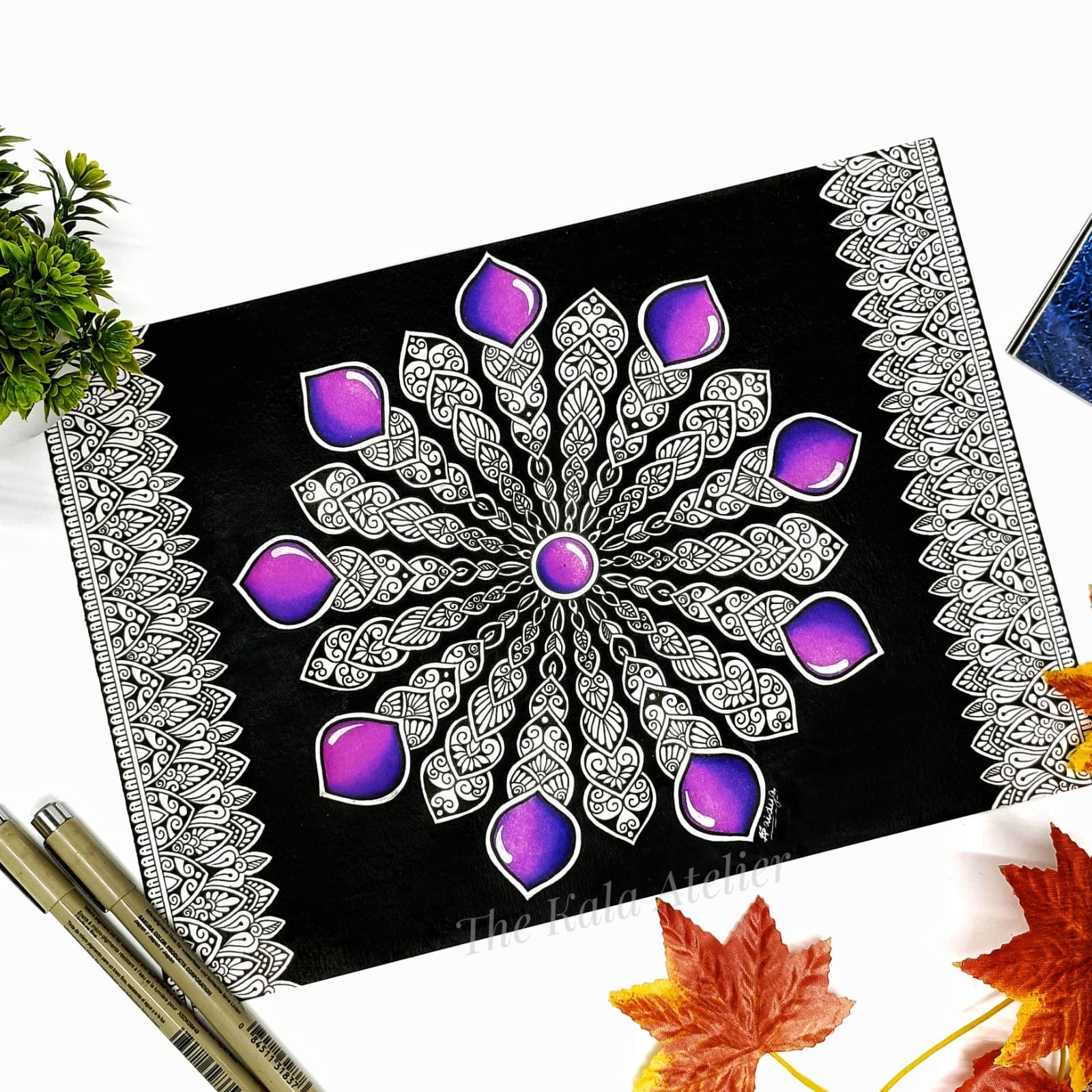 Amethyst Mandala Art