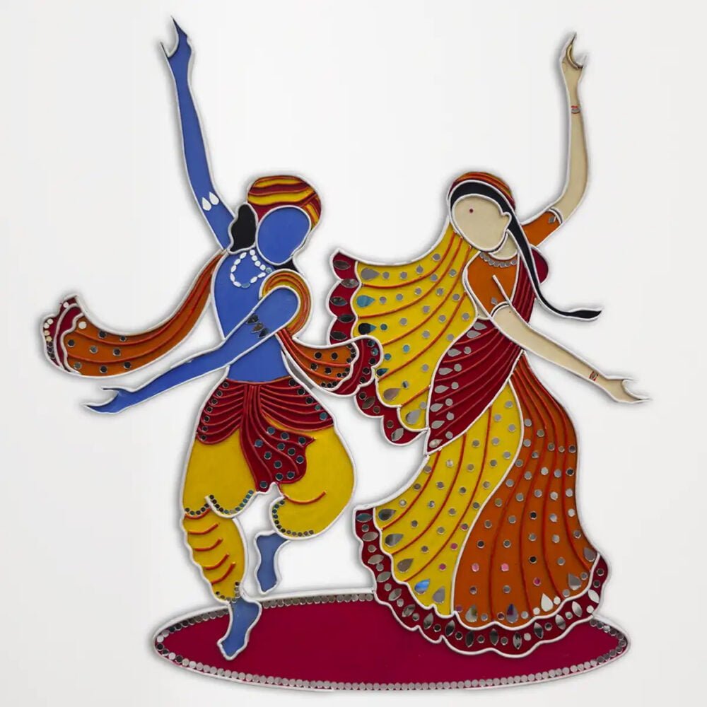 Radha Krishna Lippan Wall Art