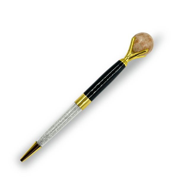 Sunstone Crystal Pen - Sphere Ball