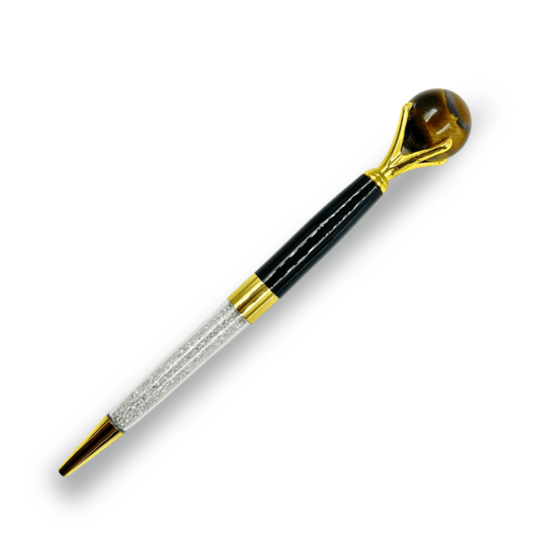 Tiger Eye Crystal Pen - Sphere Ball