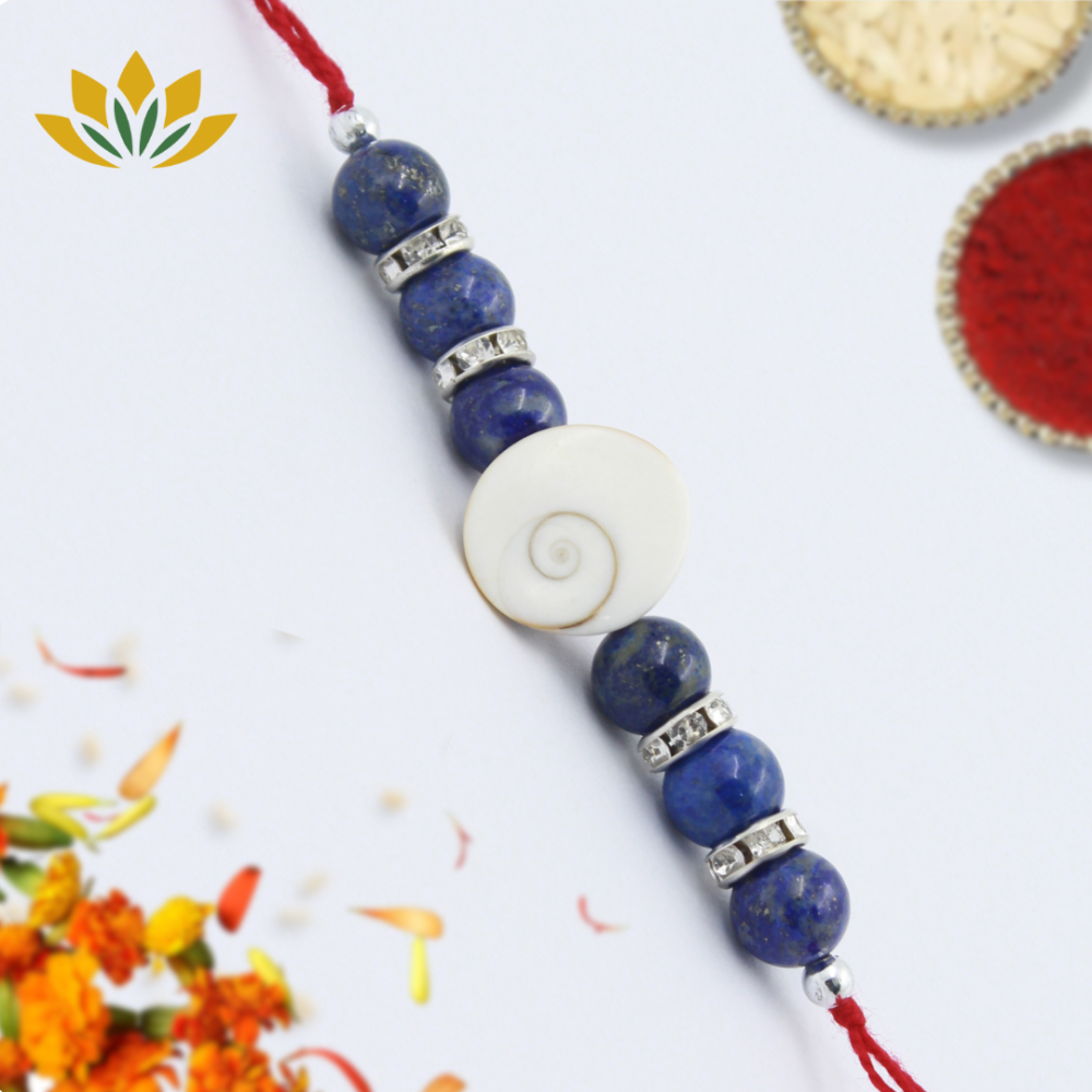 health rakhi lapis lazuli crystals