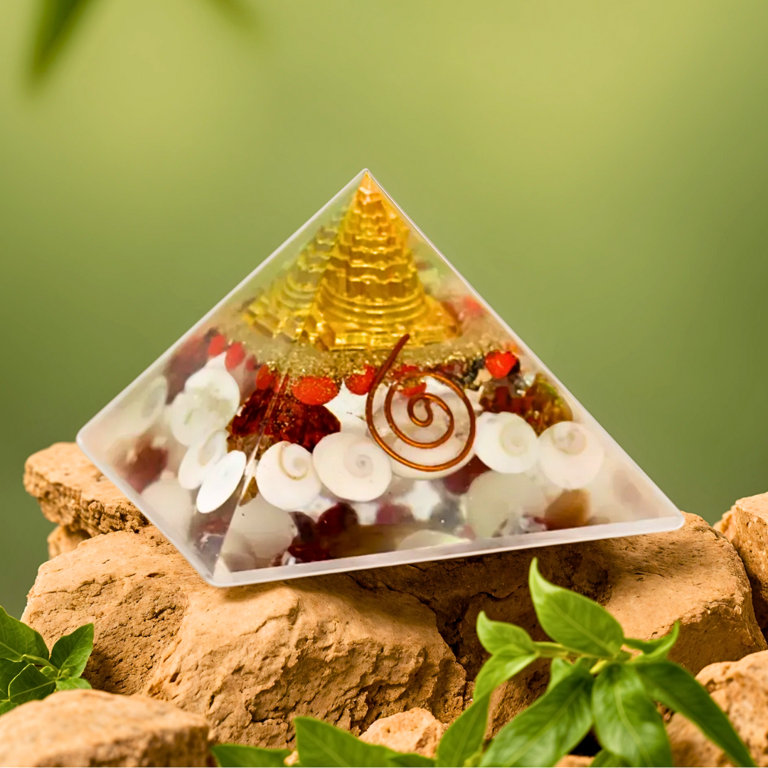 Shree Yantra Gomti Chakra Orgone Pyramid