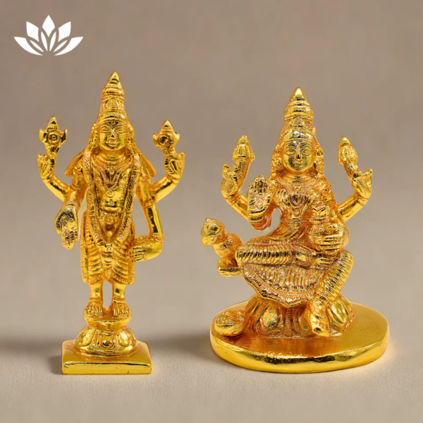 Laxmi Vishnu Combo Brass Idol