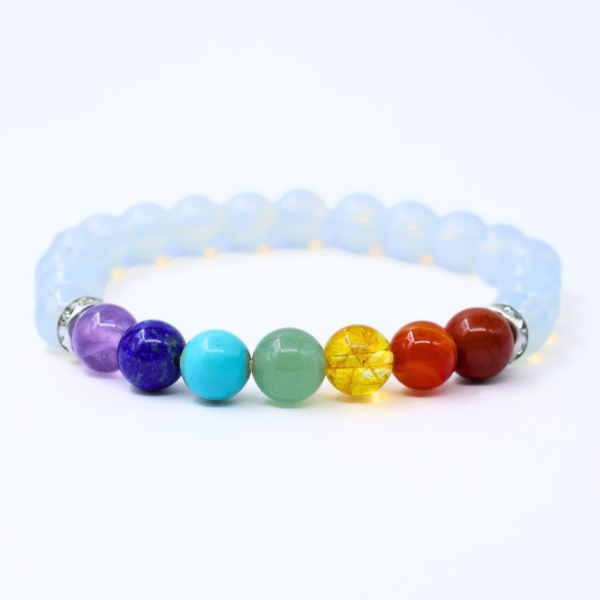 7 Chakra and Opal Crystal Bracelet