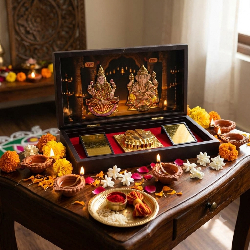 Laxmi Ganesh Prayer Box