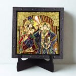 Radha Krishna tabletop photo frame