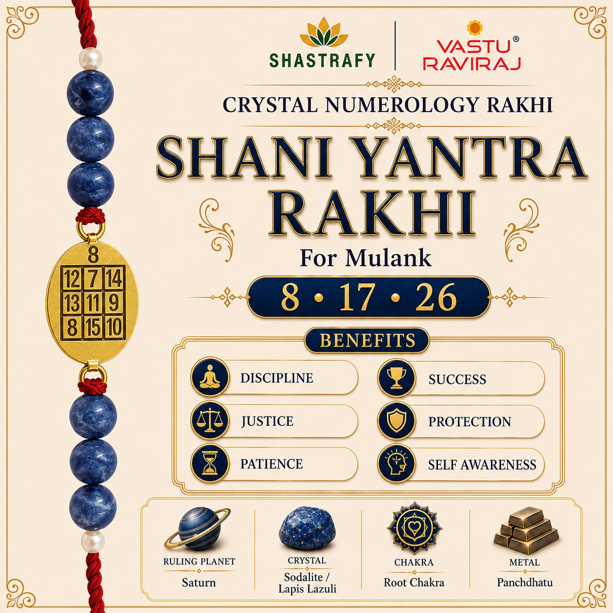 Shani Yantra Rakhi