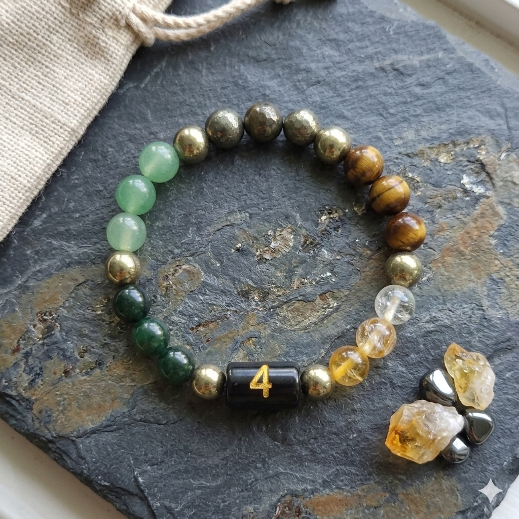 mulank 4 dhanyog bracelet
