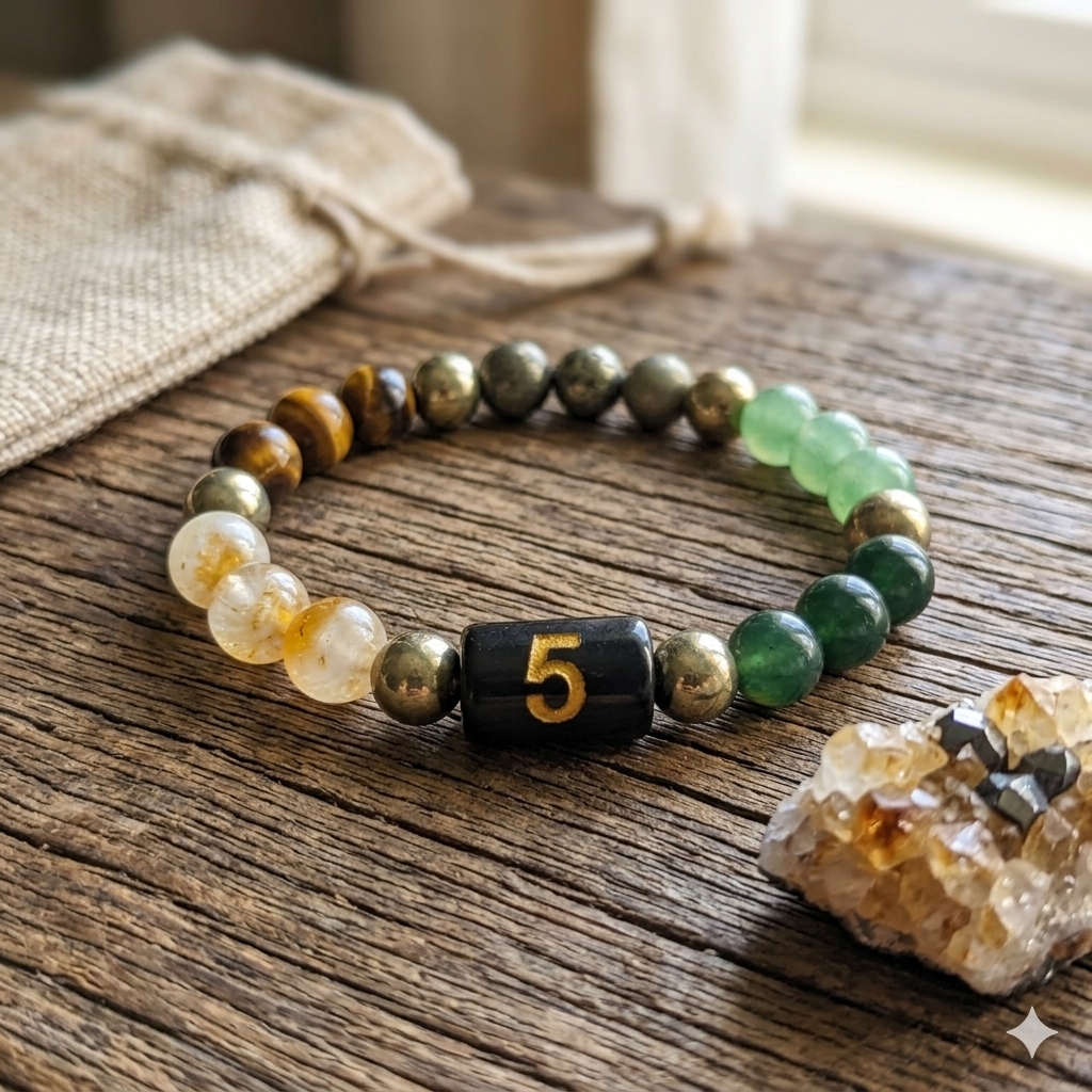 mulank 5 dhanyog bracelet